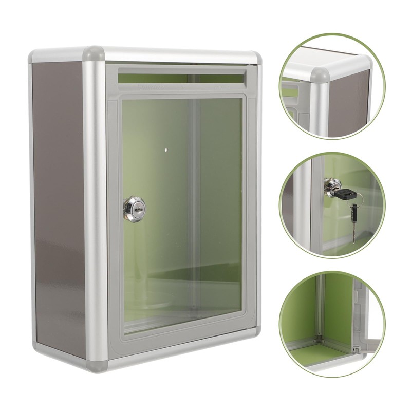 Gadpiparty Letter Box Acrylic Letter Box Suggestion Box Lockable Voting