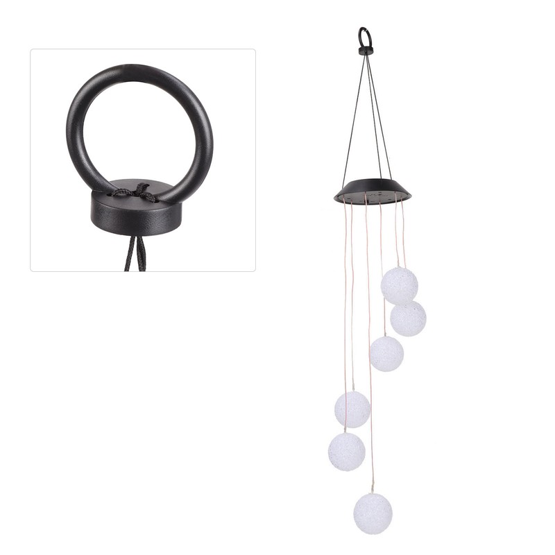 Solar Crystal Ball Wind Chimes Light 100LM IP45 Waterproof Decorative