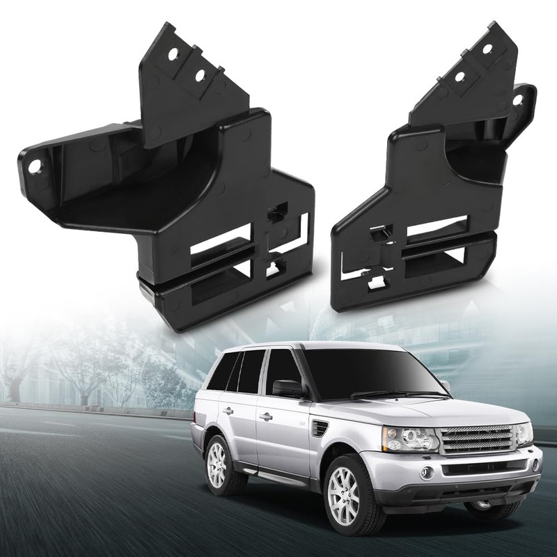 LQI Front Bumper Mount Bracket Black Compatible with Land Rover