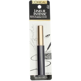 L'Oreal Paris, Lineur Intense Brush Tip Liquid Eyeliner, Black, 1 Count