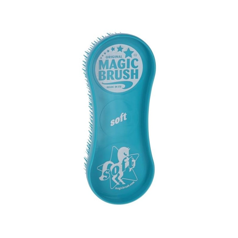 Kerbl Original Magic Brush Bürstensets Pferdebürste Pferdepflege Massagebürste, Jellyfish, 3er