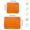 Kigai Orange Dotted Line Dish Drying Mat, Microfiber Absorbent Drying