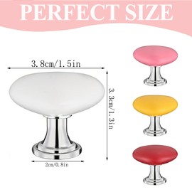 8 Pcs Heart Toilet Button Pusher Love Shaped Toilet Tank Button Toilet Flush Button Pusher Water Tank Push Press Flush Buttons for Women Long Nail or Home Bathroom Decor