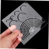 DOITOOL Acrylic Quilting Ruler Set Multi Functional Semicircle Cutter Template