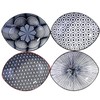 BOSILI Porcelain Dinner Plate Set of 4 Large Japanese Plates