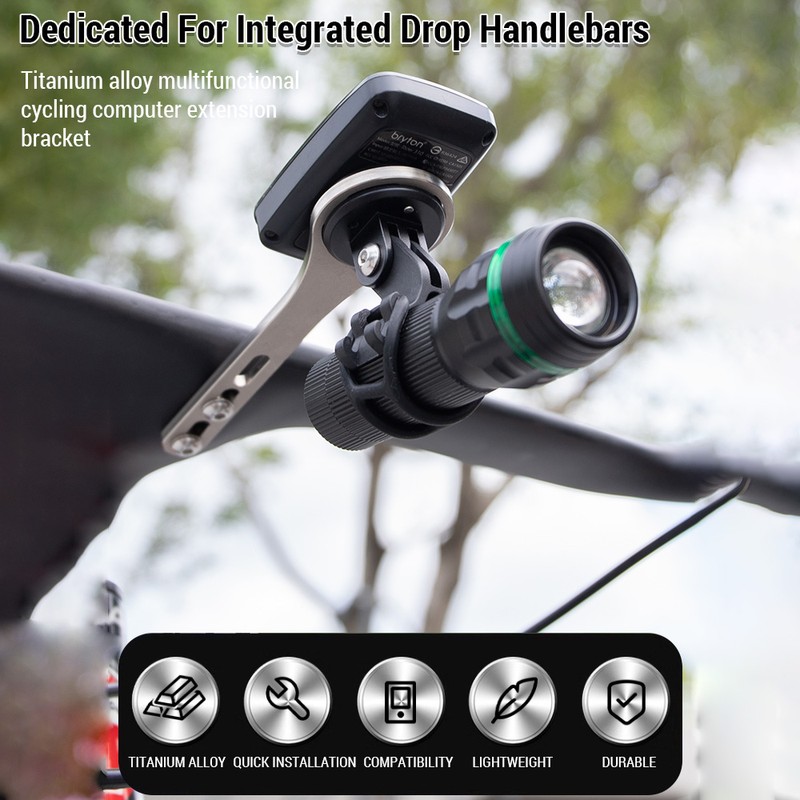 Bike Computer Extension Bracket Multifunctional Metal For Garmin Bryton Cateye