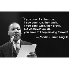 Martin Luther King Poster MLK Poster History Posters for Classroom Black History Month Posters Inspiration Quote Afro American Unframe-style 16x24inch(40x60cm)