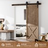 AONAYIOA 84"/7FT Sliding Barn Door Hardware Track Kit for Single
