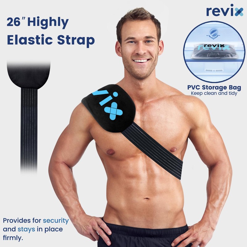 REVIX Ice Packs for Injuries, 5 Pack Hot & Cold