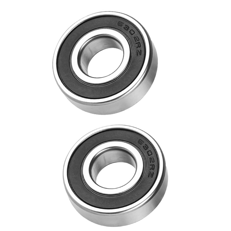2Pcs 6302-2RS Deep Groove Bearings, Replacement N127530 Groove Ball Bearing,