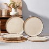 E-far 10.5” Ceramic Dinner Plates Set of 6, Large Reactive