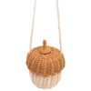Kuuleyn Mushroom Basket, Kids Rattan Storage Basket Hand Woven Decorative