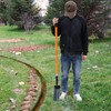 VNIMTI Trench Shovel for Digging, 4-Inch Trenching Shovel with Fiberglass