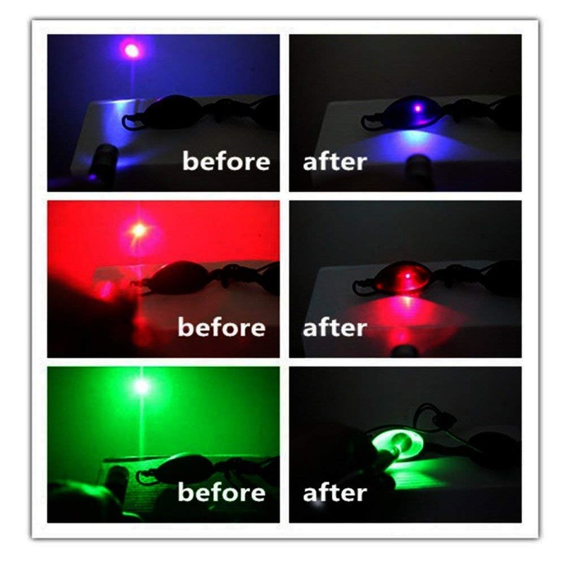 Purinko Blackout Goggles, Laser Goggles, Eye Protector, Eyebrow Protection Glasses,