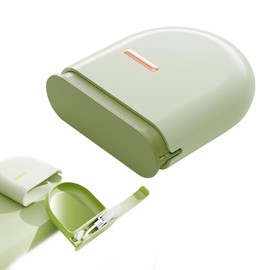 Ruayia Braces Box, Portable Denture Box Cover, Denture Box, Tooth Splint, Retainer Box for Storing Retainers, Mouth Guard, Dentures, Braces (Green)