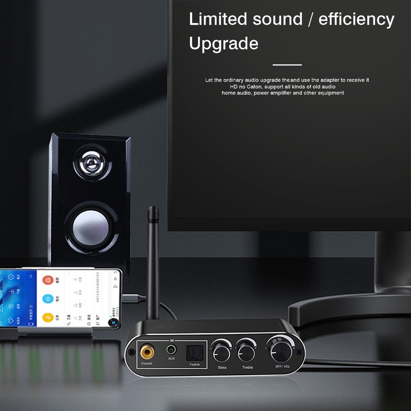 Wireless Receiver Audible Adapter Digital to Analog Signal Converter Support