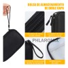 2pz Estuche Cargador De Organizador Bolsa Cables Impermeable Negro