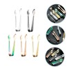 CIYODO 5pcs Stainless Steel Ice Tongs Ergonomic Multi-Function Serving Tongs