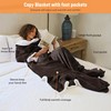 Catalonia Sherpa Wearable Blanket with Sleeves & Foot Pockets for
