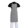 Whites Chefs Clothing A275 Poly-Cotton Apron, Black and White Check
