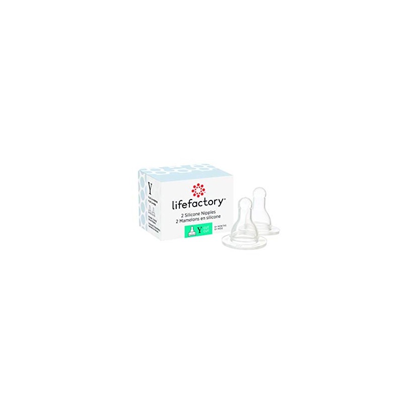 LIFEFACTORY Nipples Y Cut 2pk, 2 CT