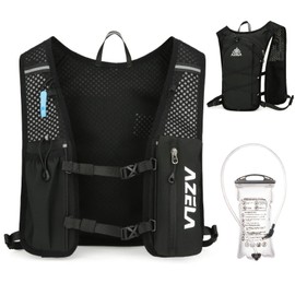 YAPJEB Lightweight Hydration Pack Backpack Vest, Optional 1.5L 2L BPA Free Water Bladder - Leakproof Breathable for Running Hiking Cycling Climbing Marathon Camping for Men and Women