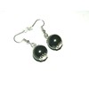 SHUNGITE EARRINGS 12mm beads