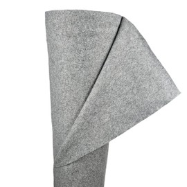 EraGreen Premium Craft Felt 1.5 m Width x 0.5 m Length - 3 mm Felt for Crafts - Decorative Fabric Wool Felt Fabric Felt Roll Grey (Sold by the Metre)