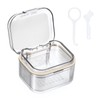 SUMTree Dental Container Case Orthodontic Denture Storage Box Retainer Container