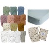 Cubble 100% Organic Cotton Fitted Cot Sheet with Storage Bag