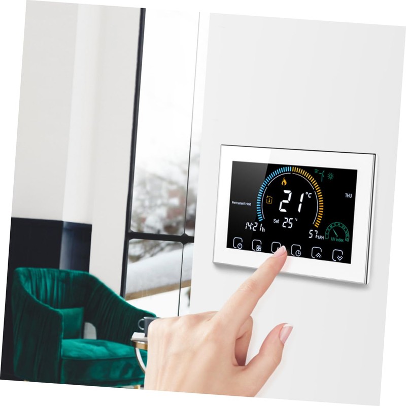 ORFOFE 1set Smart Thermostat Programmable Heating Control for Indoor Use