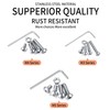 520 Pcs Nuts and Bolts Set, M3 M4 M5 Stainless