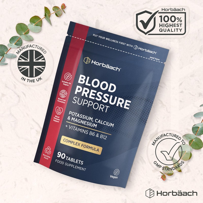 Blood Pressure Tablets | Magnesium Supplement with Potassium & Calcium