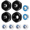 MOHERO 4Pcs 12mm Wheel Hex Hub Adapters Aluminum Alloy Wheel