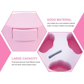 Minkissy Lash Containers Lash Extension Glue Glue Storage Tank Eva Seal Fake Eyelashes Eyelash Extension Supplies Lash Glue