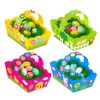 XINDY 8 Colourful Easter Baskets, DIY Easter Nest Made of