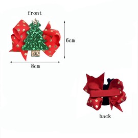 Christmas Hair Clips,5pcs Christmas Bow Hair Clip Bows Barrettes Hair Accessories For Girls Children Christmas Party Festival Hair Decor