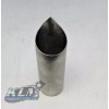 KLM Tear Drop Exhaust Tip 1.5" Stainless Steel With Aluminum