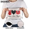PWHAOO TV Show Inspired Gift Peace Love Makeup Bag TV