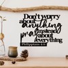 Pigort Scripture Metal Wall Art-Instead Pray About Everything Sign-Philippians4:6 Bible