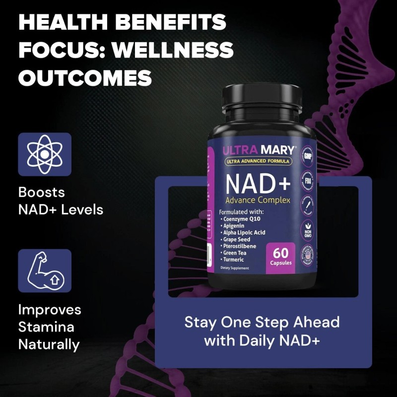 BEXPERTSUSA NAD+ Resveratrol Supplement – Longevity Formula with Nicotinamide Adenine