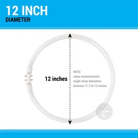 KOR (Pack of 2) FC40T5/830-12" T5 Flurescent Circline - 40 Watt - 3000K Warm White - 2GX13 Base - (FC12T5/830)