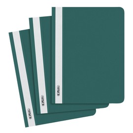 Herlitz 11409125 File Folder A5 Polypropylene with Clear Front Cover, Pack of 10