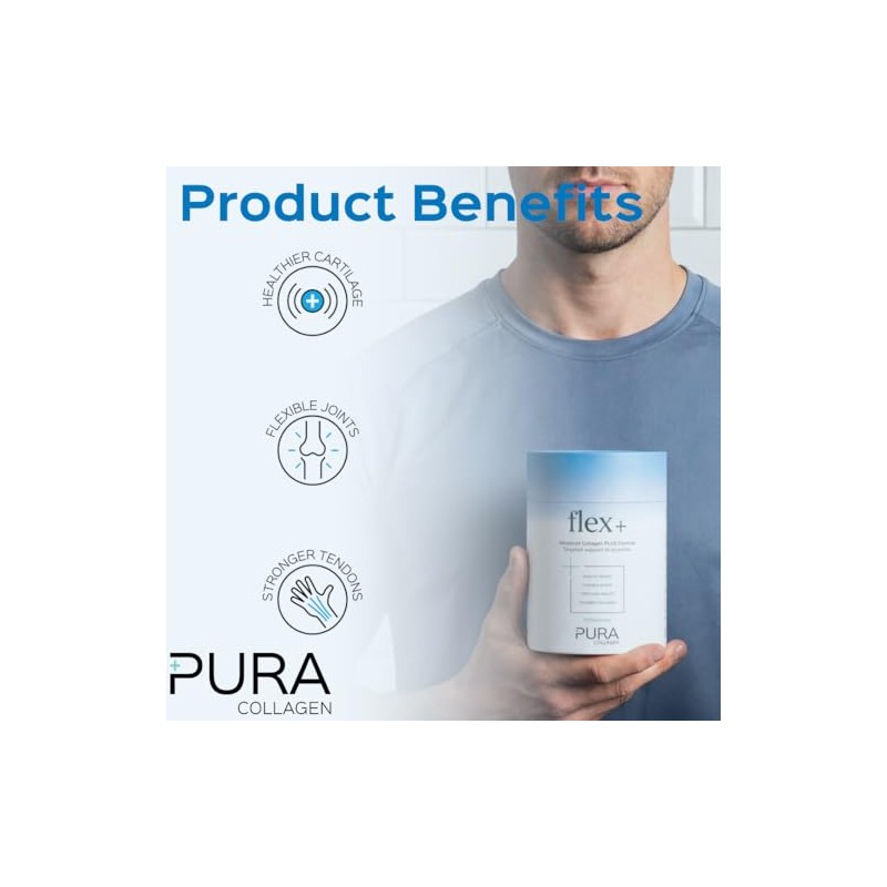 Pura Collagen Flex+ Collagen Powder for Joint & Tendon Support