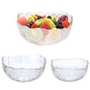 WHJY Glass Salad Bowl Set of 3, Mixing Bowls Decorative