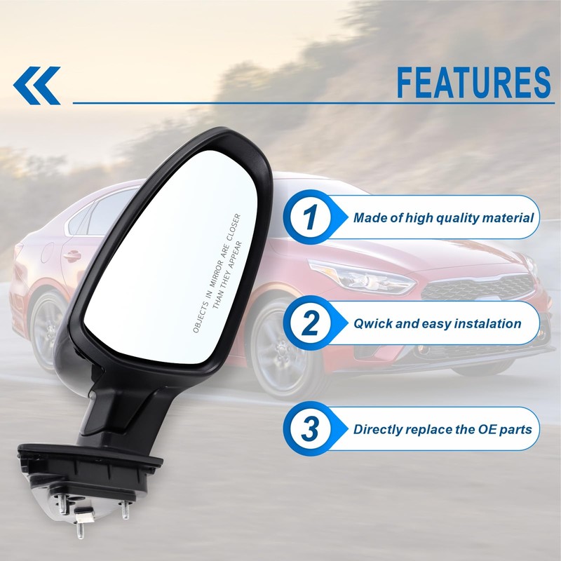Right Passenger Side Mirror Compatible With 2019 2020 2021 2022