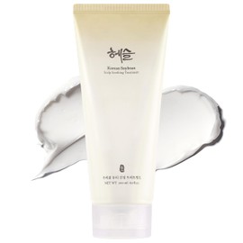 Hesul Korean Soybean Scalp Soothing Treatment 200ml – Silicone-Free, Sensitive Scalp Safe, Deep Moisturizing & Shine Enhancing for Damaged Hair