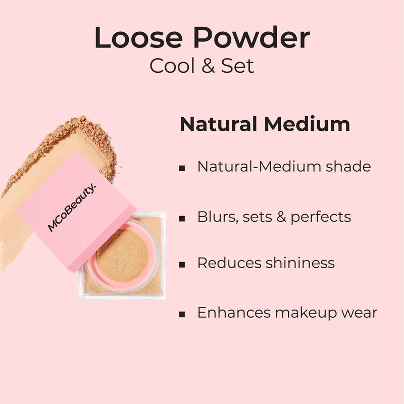 MCoBeauty Cool & Set Loose Powder - Natural Medium