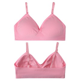 MIK-QUE Girls Big Kid Seamless Training Bras Adjustable Straps Sports Bras 8-10,10-12,12-14