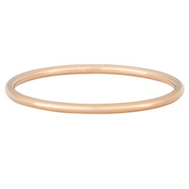 HUNTER & TROVE 14K Yellow or Rose Gold Filled Slim Stacking Ring Band (14K Rose Gold Fill, 7)